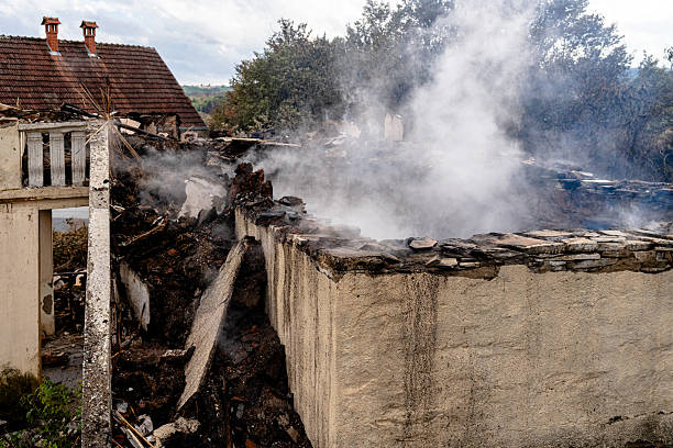 Professional Fire Damage Removal technician working in Braham, MN